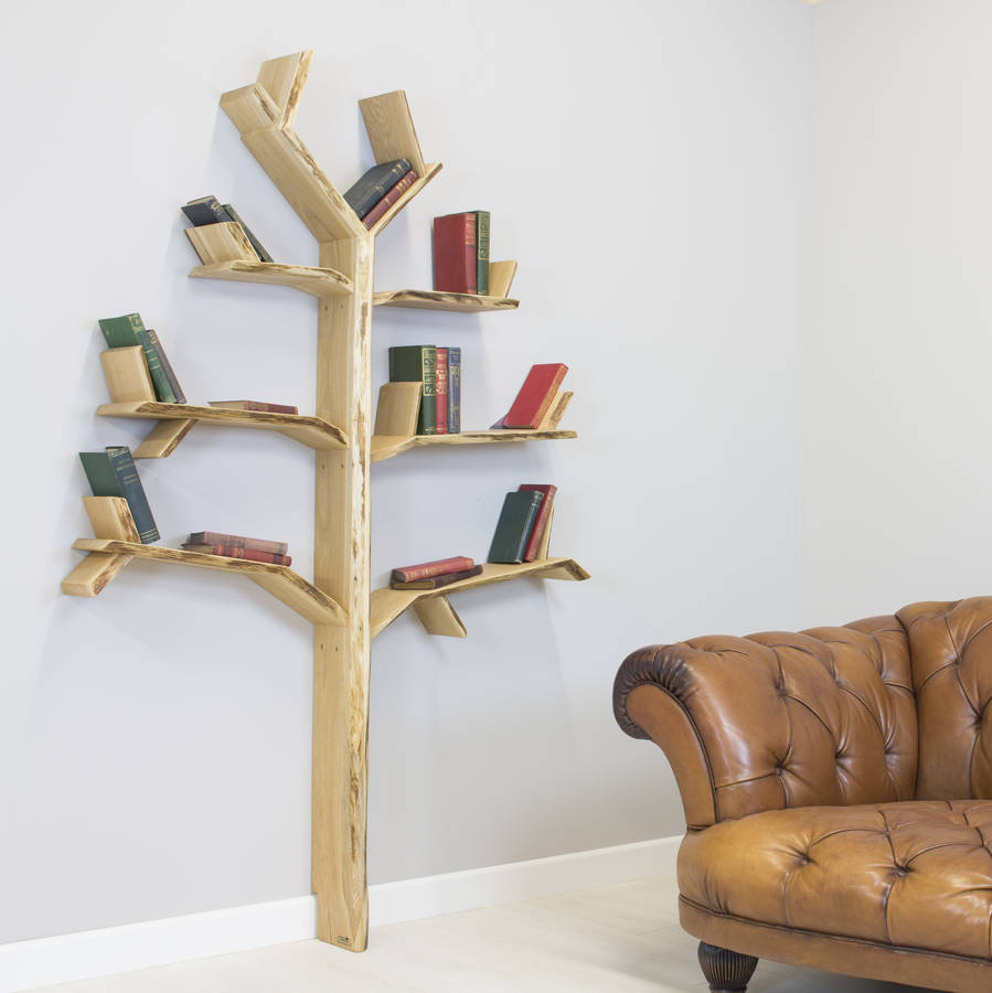 Stunning handmade tree design shelves by Bespoak Interiors ...