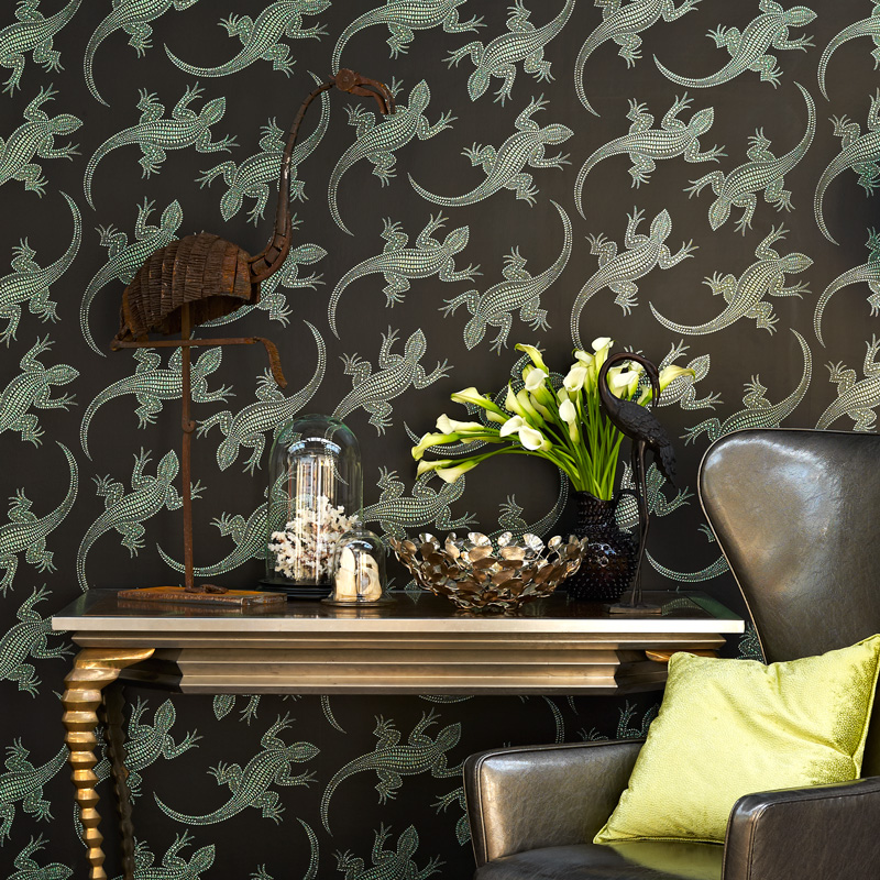 Komodo lizard wallpaper by Osborne and Little Fresh Design Blog