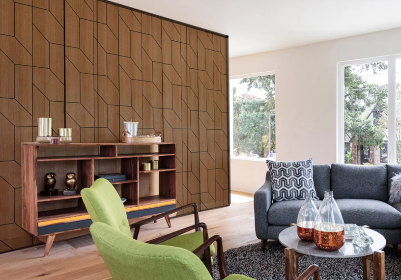 Mixing and Matching: How to Combine Wood Wall Panelling with Other Materials ~ Fresh Design Blog